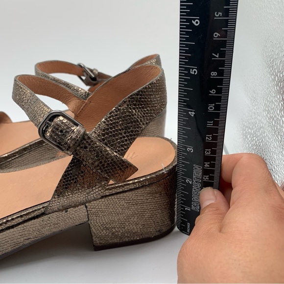NEW Madewell The Lina Platform Sandal bronze heel Size 9.5 1407 - Picture 2 of 10